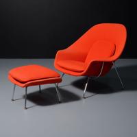 Eero Saarinen WOMB Chair & Ottoman - Sold for $2,432 on 03-01-2025 (Lot 487).jpg